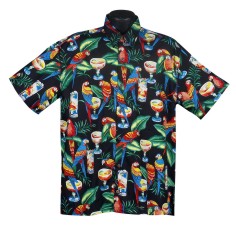 Key West Parrot Head Hawaiian shirt- Made in USA- High Seas